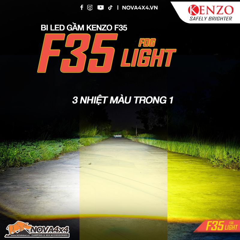 Kenzo F35 Bi Led gầm 2