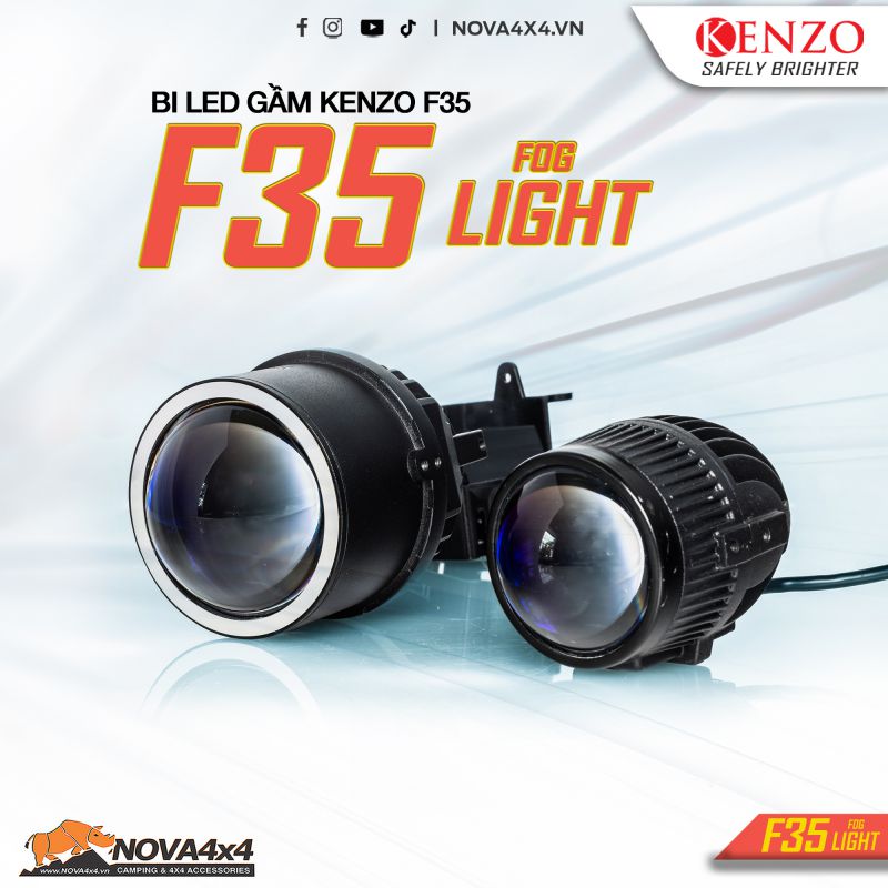 Bi Led gầm hiệu suất cao Kenzo F35 – Size 3″ – 3 nhiệt màu 3