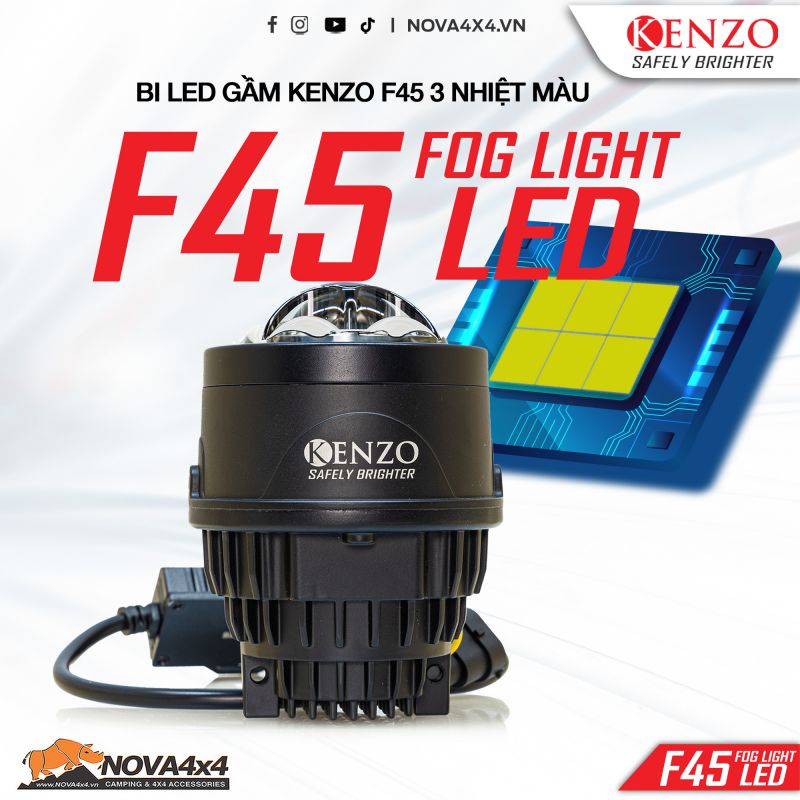Bi Led gầm Kenzo F45 3 nhiệt màu 2