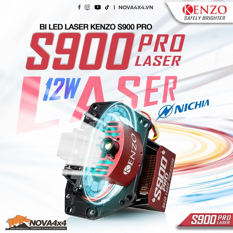 Bi Led Laser hiệu suất cao Kenzo S900 Pro 5