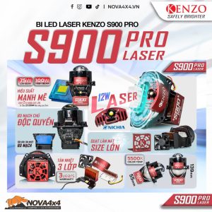 Bi Led Laser hiệu suất cao Kenzo S900 Pro 6