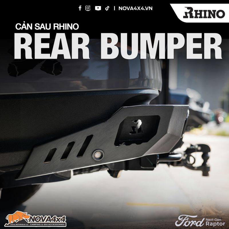 Cản sau Rhino Rear Bumper cho Ford Ranger Raptor Next-gen 2023-ON 4