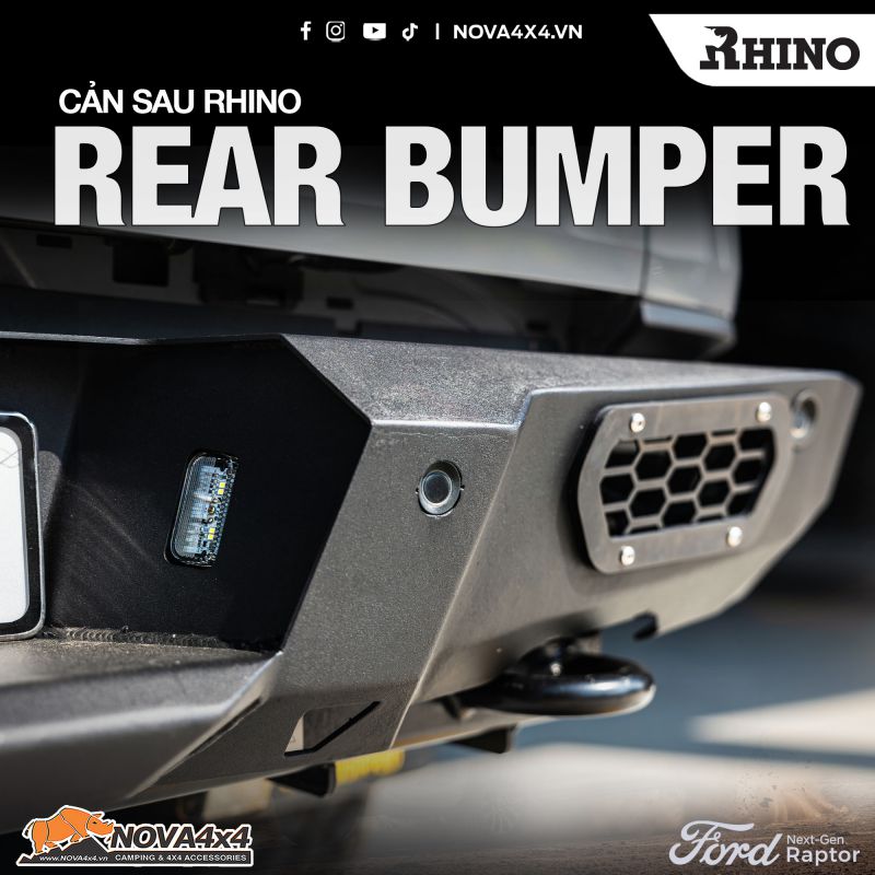 Cản sau Rhino Rear Bumper cho Ford Ranger Raptor Next-gen 2023-ON 3