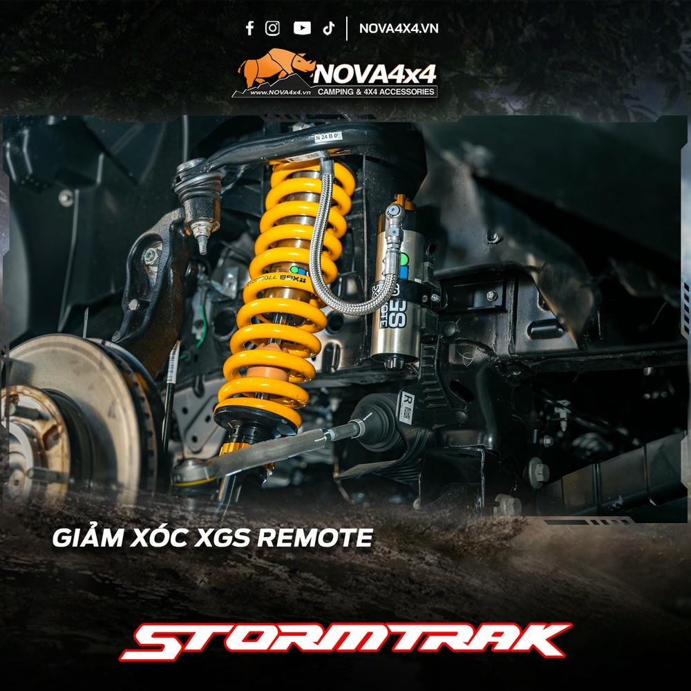 Giảm xóc hiệu năng cao XGS Remote trên hệ thống treo Double Wishbone- Thương hiệu Úc 50 năm
