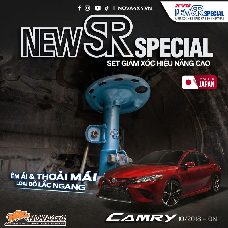 Giảm xóc KYB cho Toyota Camry ASV71R, theo kiểu McPherson
