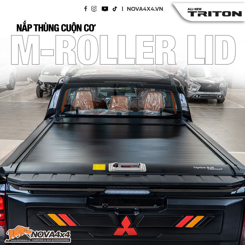 Nắp thùng cuộn cơ cho xe Mitsubishi Triton 2024 – ON 2