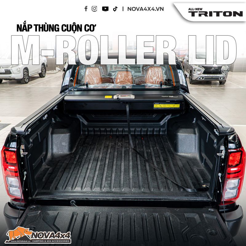 Nắp thùng cuộn cơ cho xe Mitsubishi Triton 2024 – ON 1