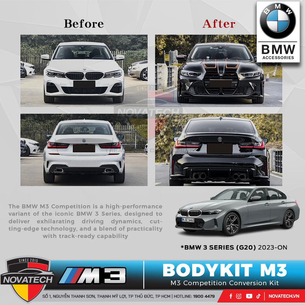 Bodykit M3 cho BMW 3 Series G20