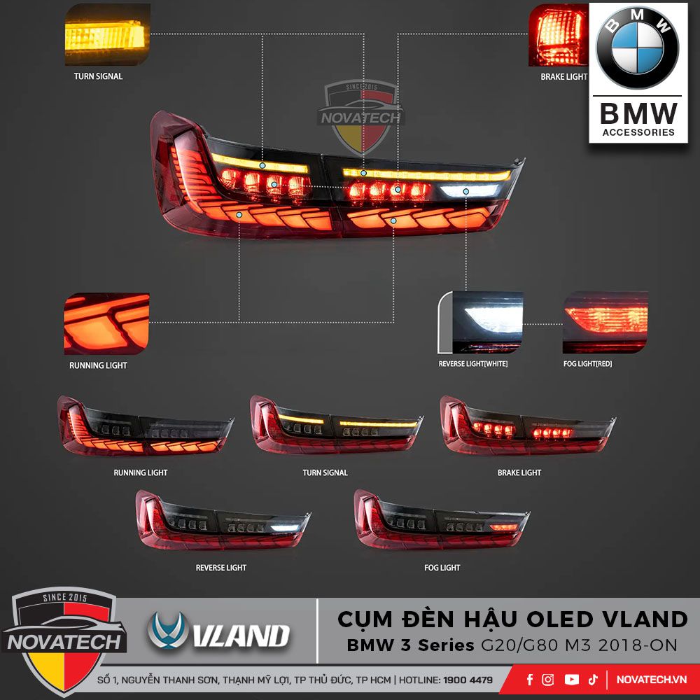 đèn hậu OLED M4 cho BMW G20