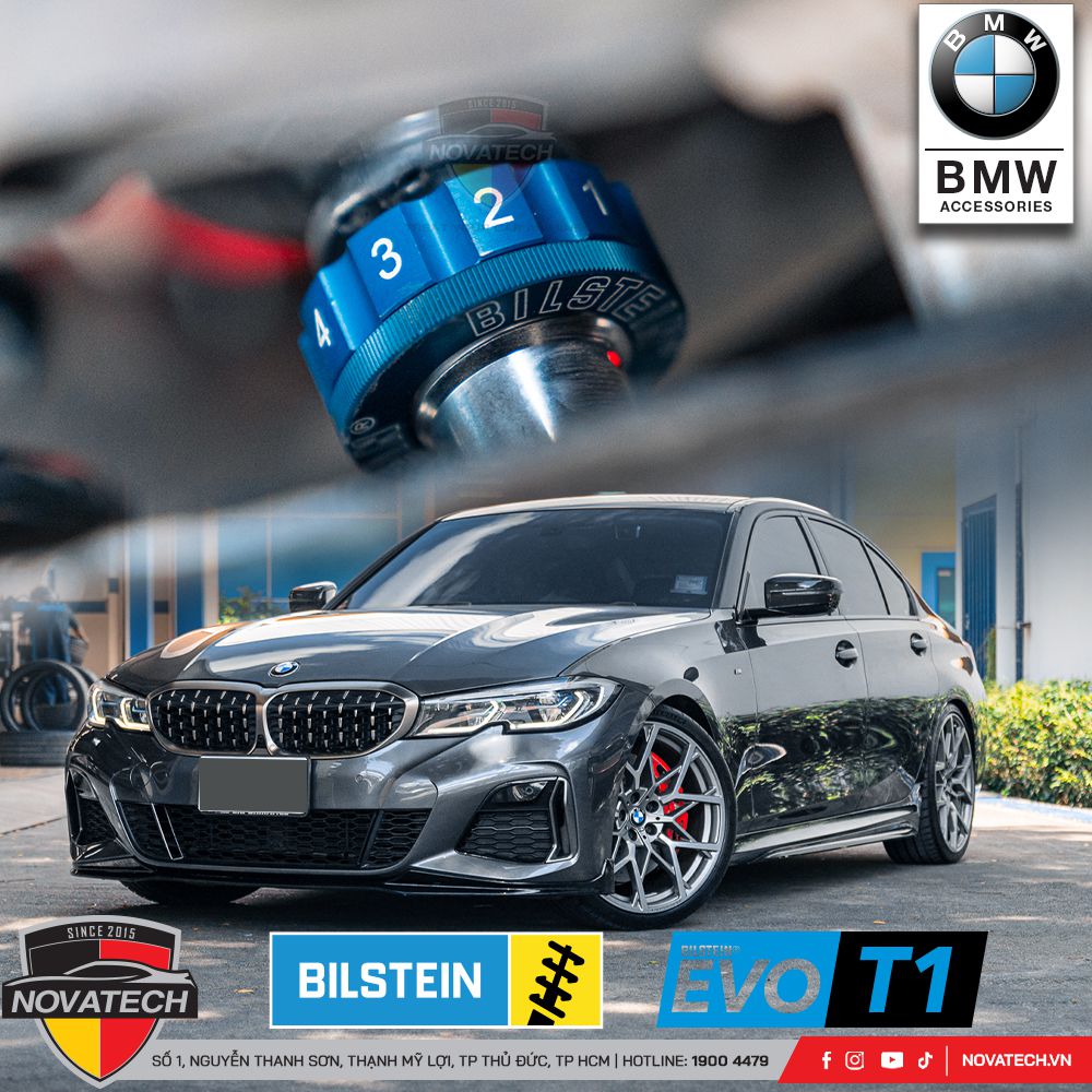 Giảm xóc Bilstein EVO T1 cho BMW 3 Series G20 – Coilover hiệu suất cao, chiều cao tùy chỉnh