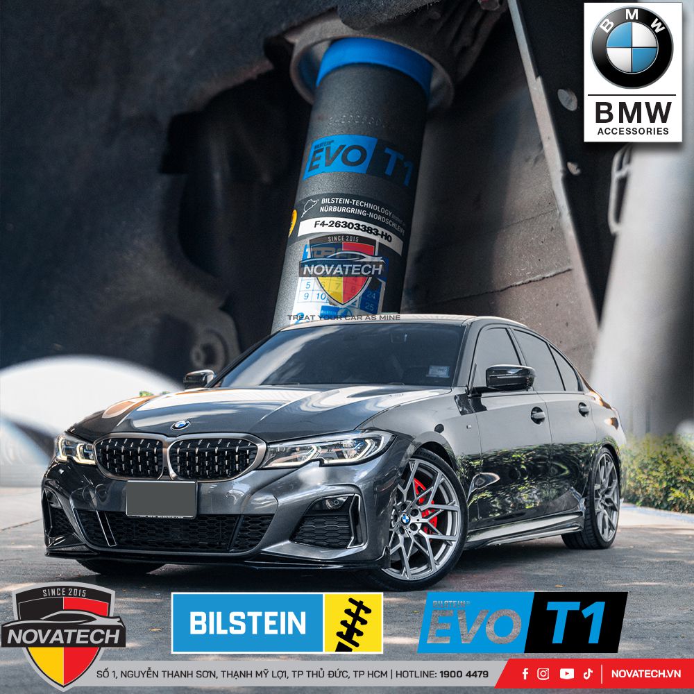 Giảm xóc Bilstein EVO T1 cho BMW 3 Series G20 – Coilover hiệu suất cao, chiều cao tùy chỉnh