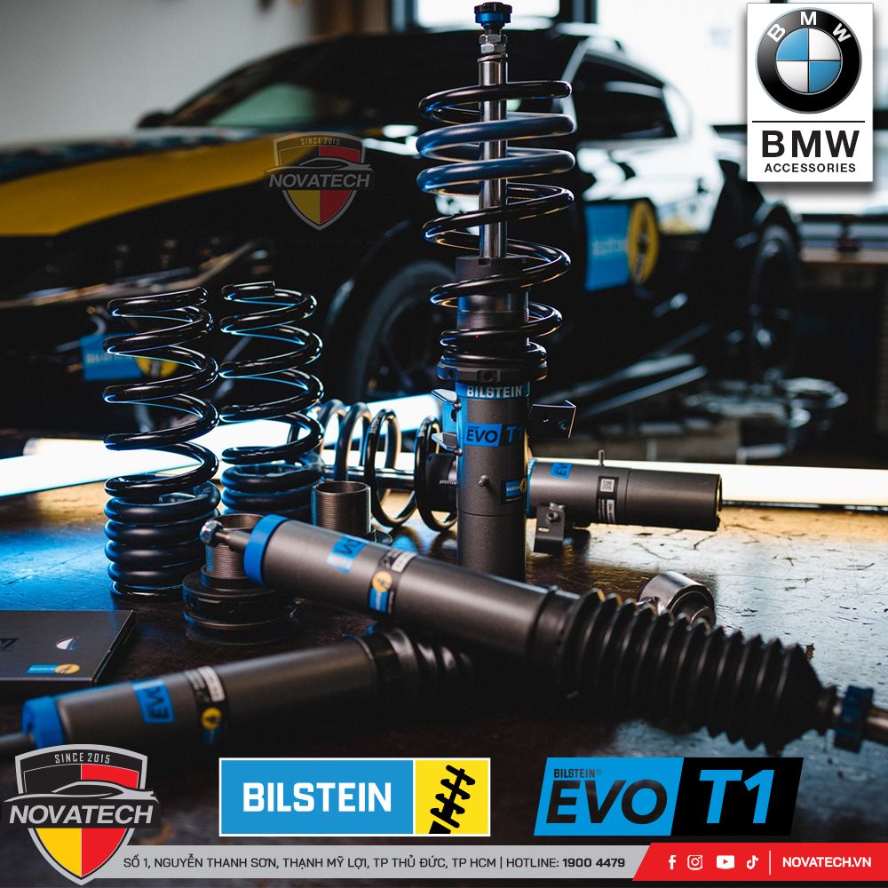 Giảm xóc Bilstein EVO T1 cho BMW 3 Series G20 – Coilover hiệu suất cao, chiều cao tùy chỉnh