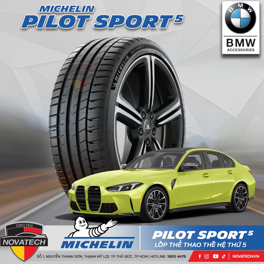 Lốp Michelin Pilot Sport 5 – Hiệu Suất Thể Thao, Bền Bỉ Vượt Trội