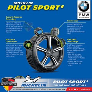 Lốp Michelin Pilot Sport 5 – Hiệu Suất Thể Thao, Bền Bỉ Vượt Trội