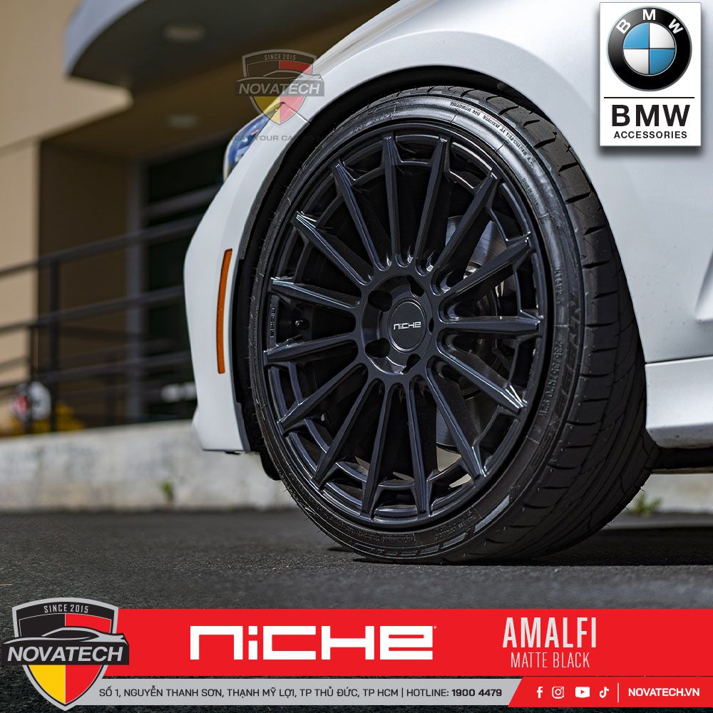 Mâm Niche AMALFI Matte Black – Đậm chất thể thao, cá tính vượt trội