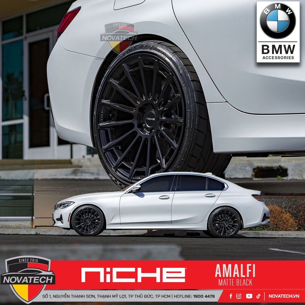 Mâm Niche AMALFI Matte Black – Đậm chất thể thao, cá tính vượt trội