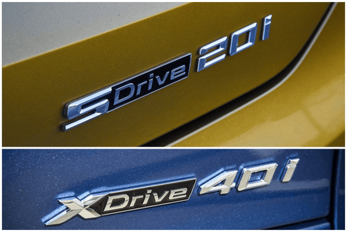 Cách phân biệt BMW XDrive hay SDrive