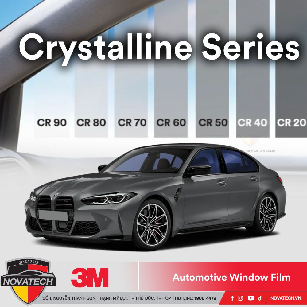 Phim Cách Nhiệt 3M Crystalline – Công nghệ nano đa lớp, cách nhiệt tối ưu