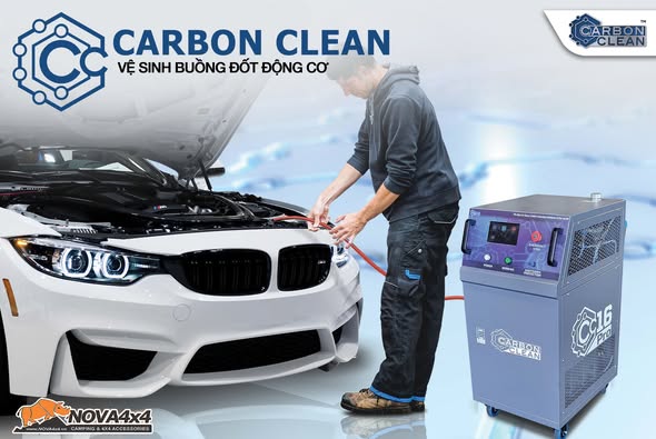 Vệ sinh buồng đốt với máy Carbon Clean CC-16 Pro