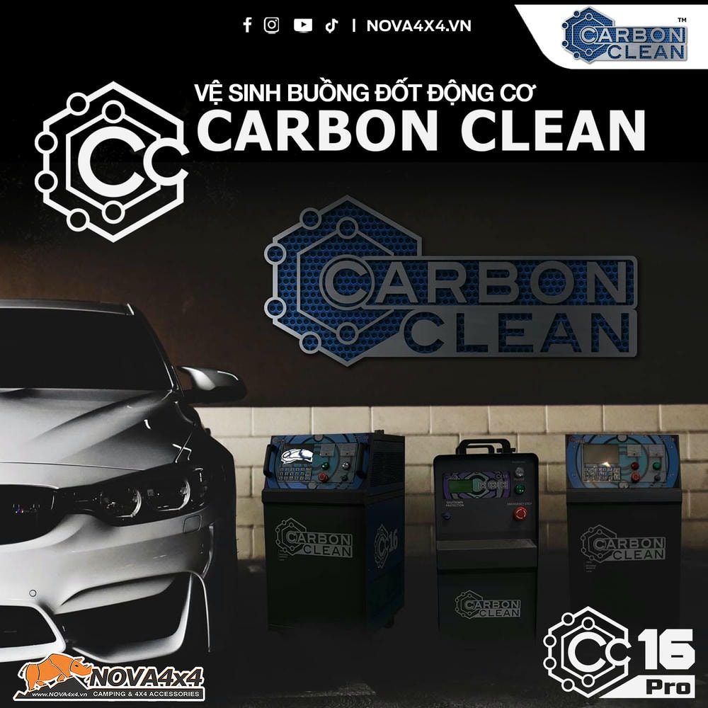 Vệ sinh buồng đốt với máy Carbon Clean CC-16 Pro