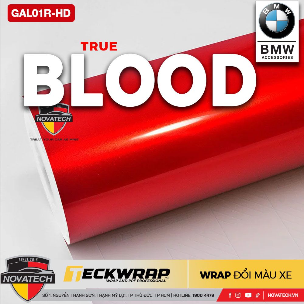 Dán đổi màu TeckWrap True Blood – Sắc đỏ huyền bí, đậm chất thể thao Dán đổi màu TeckWrap True Blood – Sắc đỏ huyền bí, đậm chất thể thao