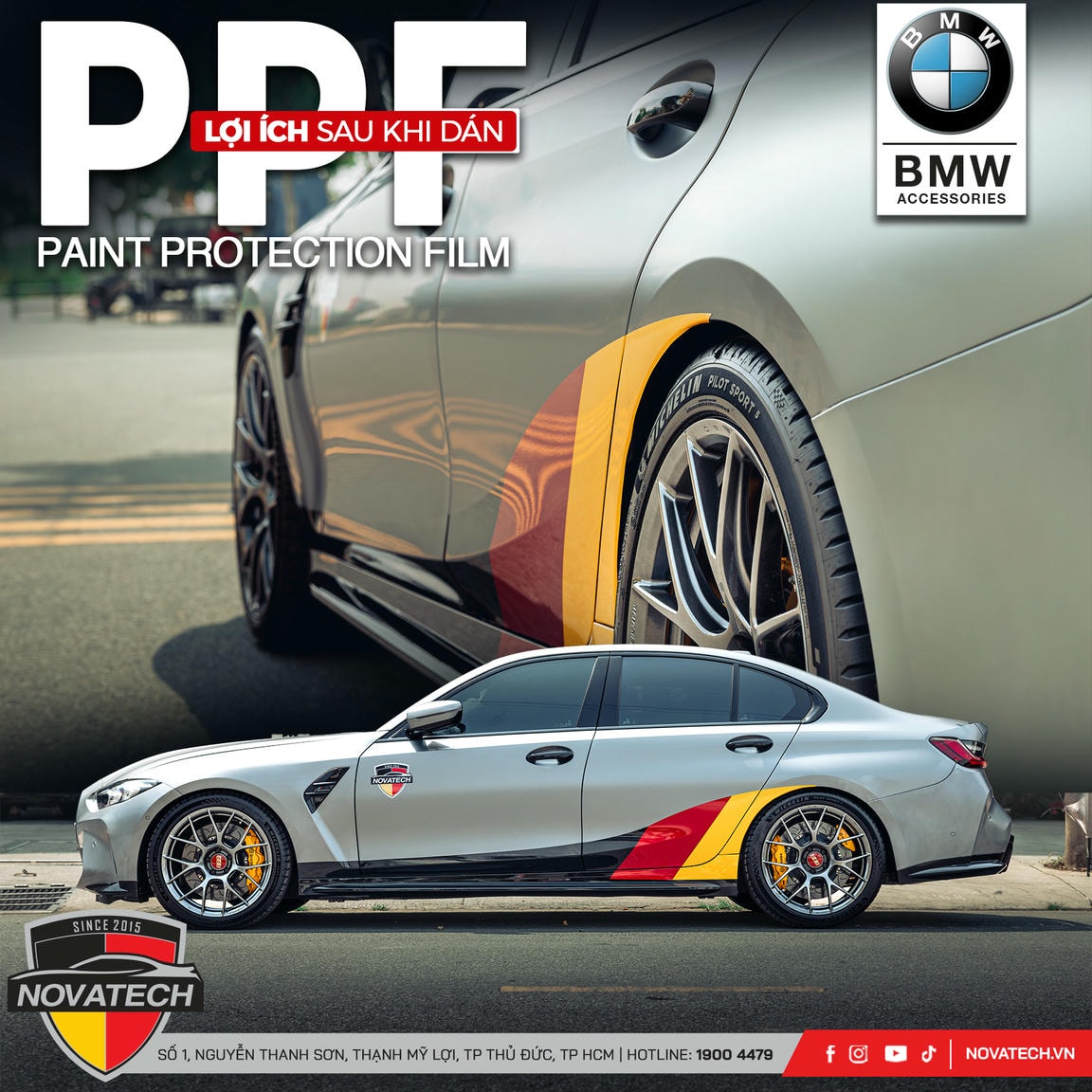 Xe BMW sau khi dán Xe BMW sau khi dán
