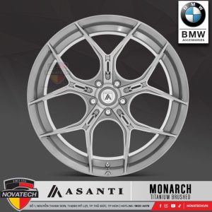 Mâm Asanti Black Label ABL-37 Monarch – Titanium Brushed