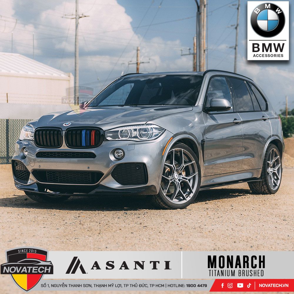 Mâm Asanti Black Label ABL-37 Monarch – Titanium Brushed