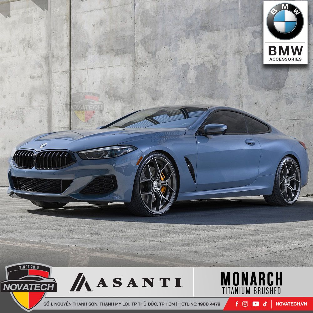 Mâm Asanti Black Label ABL-37 Monarch – Titanium Brushed