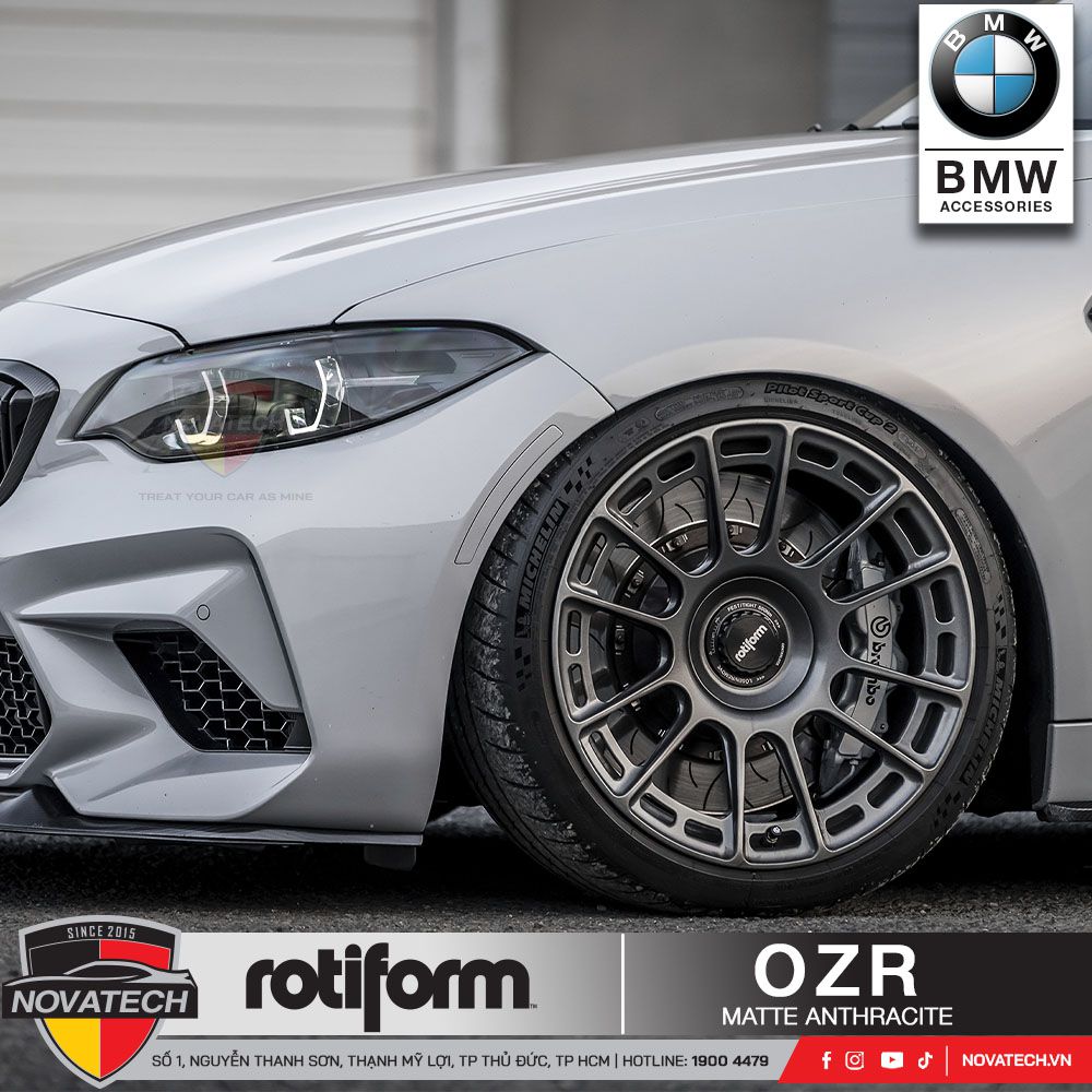 Mâm Rotiform R158 OZR – Matte Anthracite Thiết kế thể thao – Đẳng cấp vượt trội