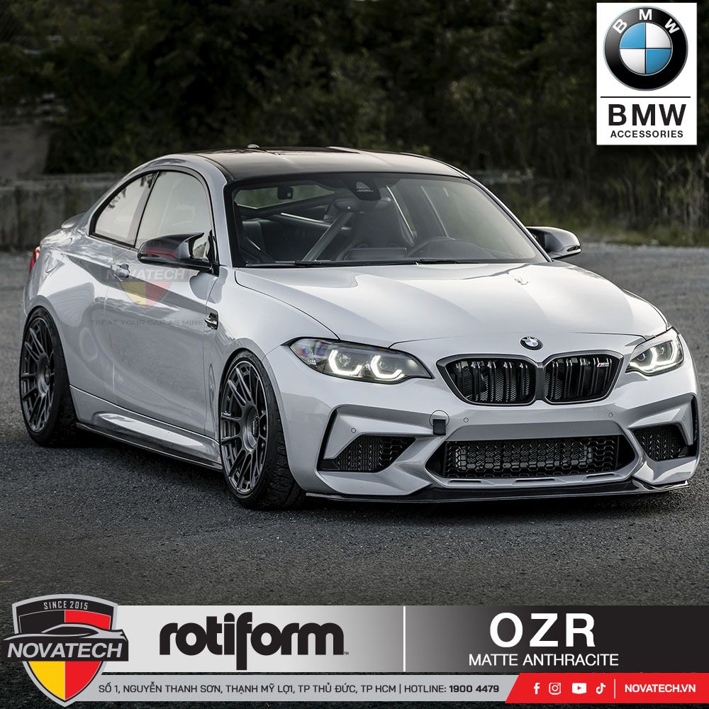 Mâm Rotiform R158 OZR – Matte Anthracite Thiết kế thể thao – Đẳng cấp vượt trội
