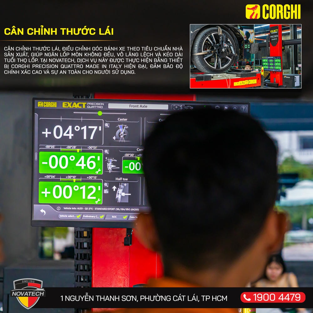 cân chỉnh thước lái